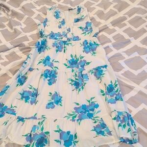 J. Crew Dress in Blue and White Floral
